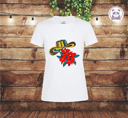 Camiseta Blanca Niñas y Damas