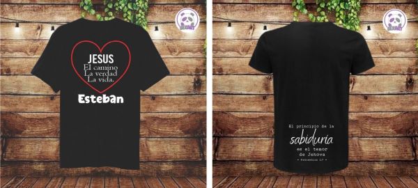 Camiseta Algodón Niños y Caballeros