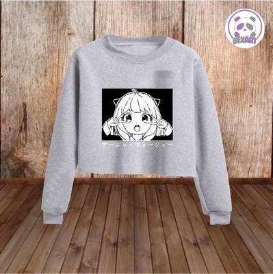 Blusas Crop Top sin Capucha