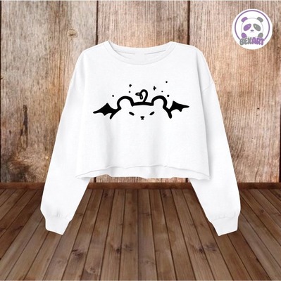 Blusas Crop Top sin Capucha