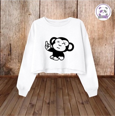 Blusas Crop Top sin Capucha