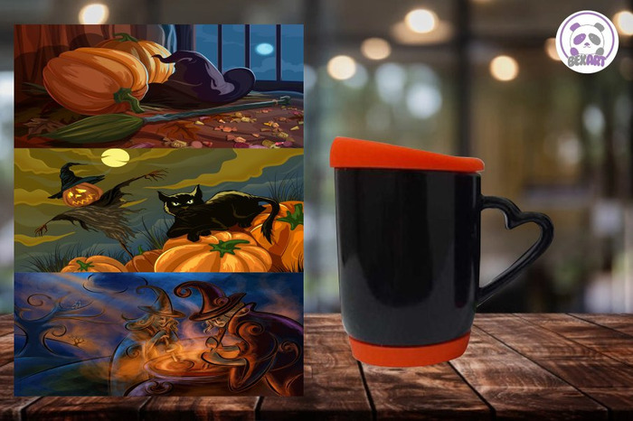 Mugs Mágico con Tapa y Base