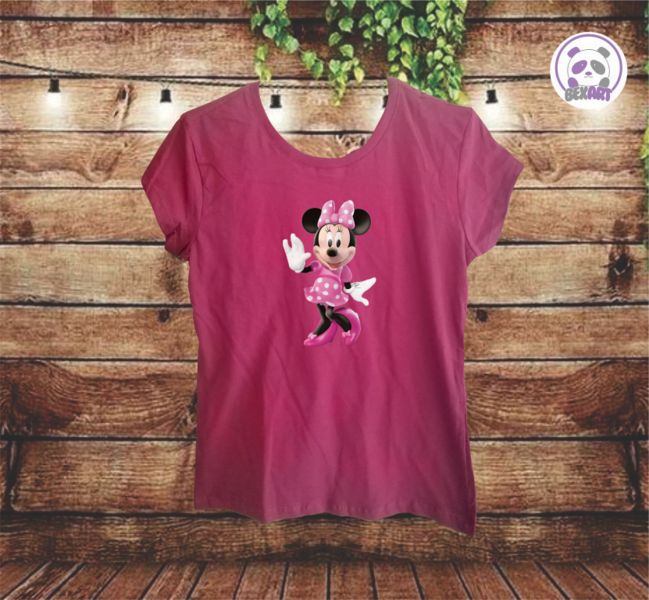 Camiseta Algodón Niñas y Damas