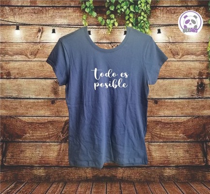 Camiseta Algodón Niñas y Damas