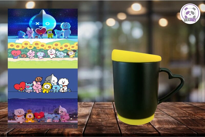 Mugs Mágico con Tapa y Base