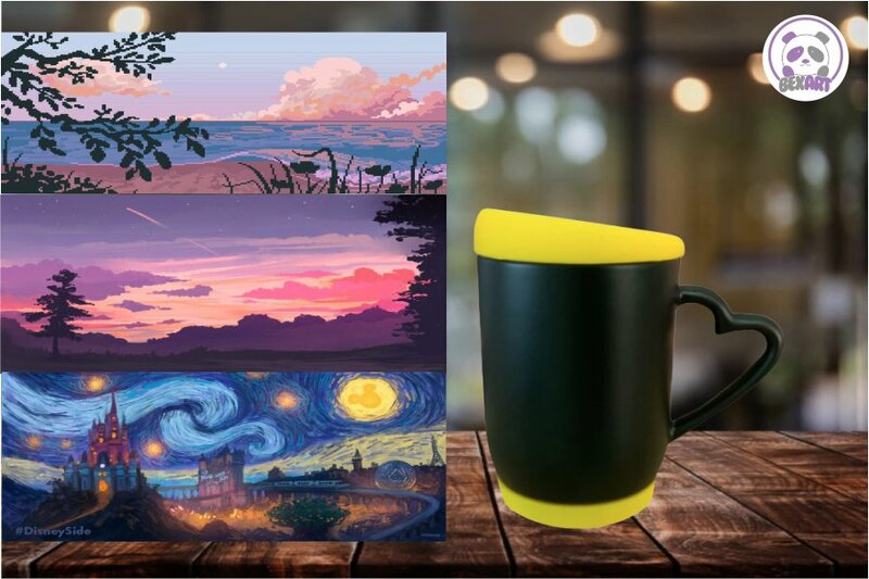 Mugs Mágico con Tapa y Base